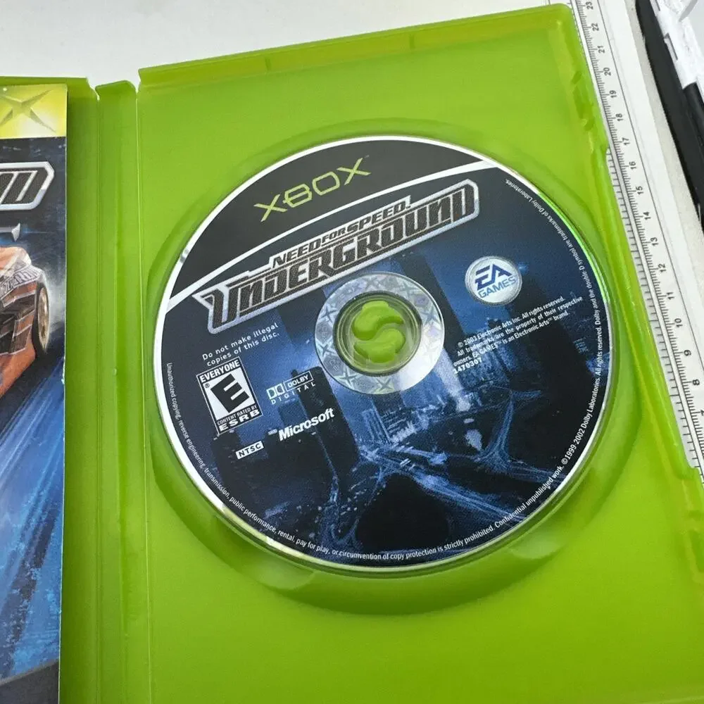 Need for Speed: Underground Black Label Microsoft Xbox Game Complete With Manual